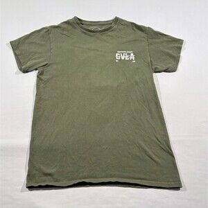 CVLA Mens Shirt Green Short Sleeve Cupid Crew Graphic Streetwear Top Tee Sz S